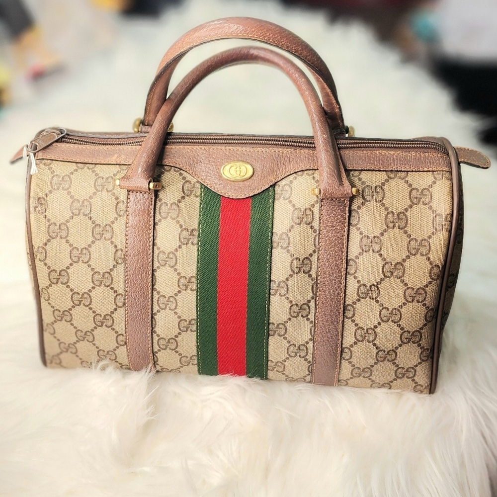 Gucci Sherry Line Boston Handbag